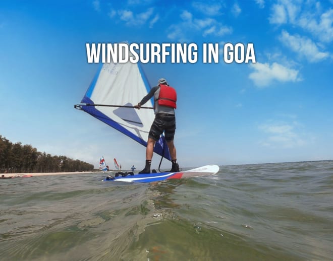 Windsurfing In Goa Image