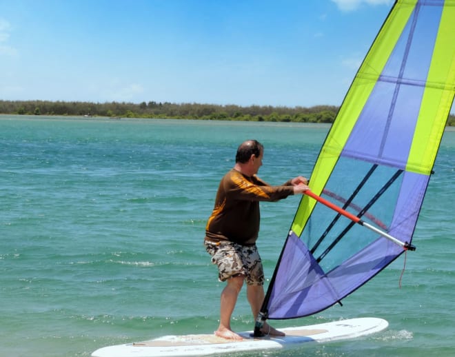 Windsurfing In Goa Image