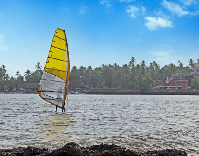 Windsurfing In Goa Image