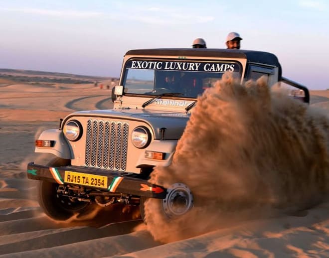 Jeep Safari at Desert in Jaisalmer Image