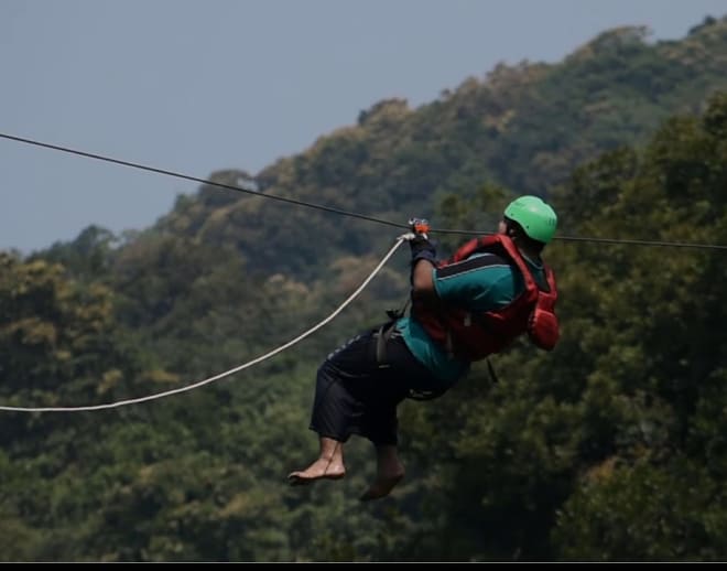 zipline Experience in dandeli Image