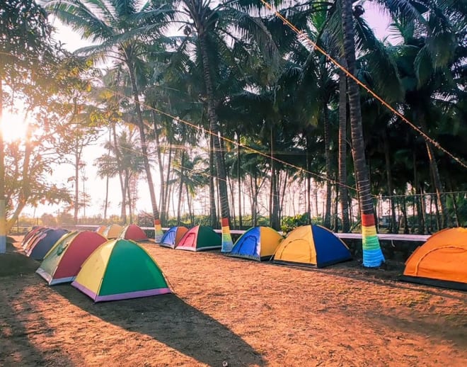 Alibaug Beach Camping Image