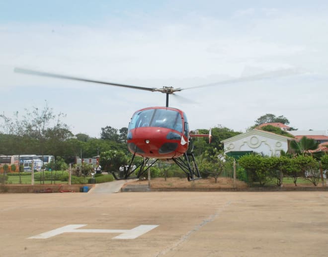 Helicopter ride in Chennai Image