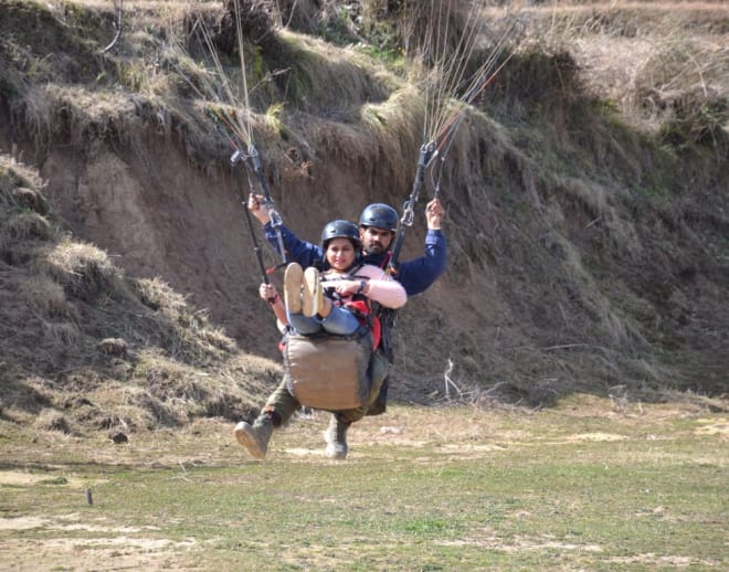 Paragliding in Khajjiar Image