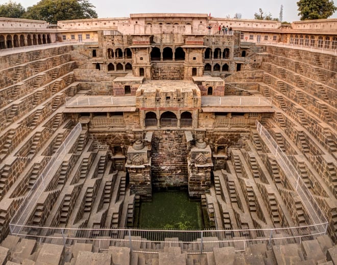 Abhaneri Stepwells Tour With Monkey Temple Image