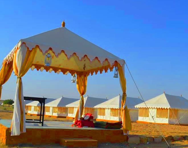 Jaisalmer Camping in Sand Dunes with Camel Safari Image