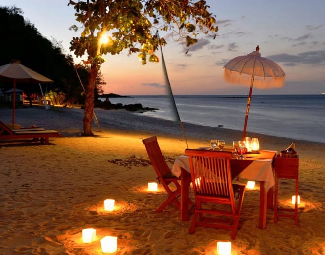 Romantic Candle Light Dinner In Andaman Image