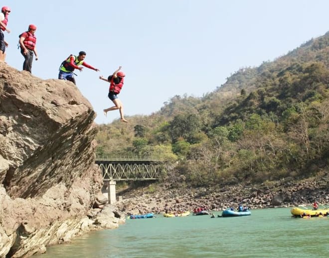 2 Days Camping Rafting Cliff Jumping Package Rishikesh Image