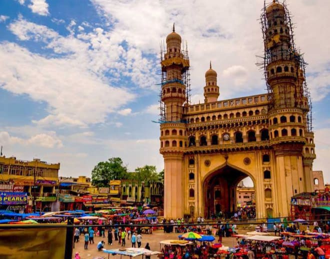 Old city walk in Hyderabad Image