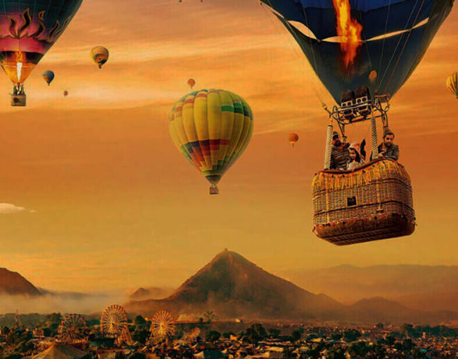 Hot Air Balloon in Jaisalmer Image