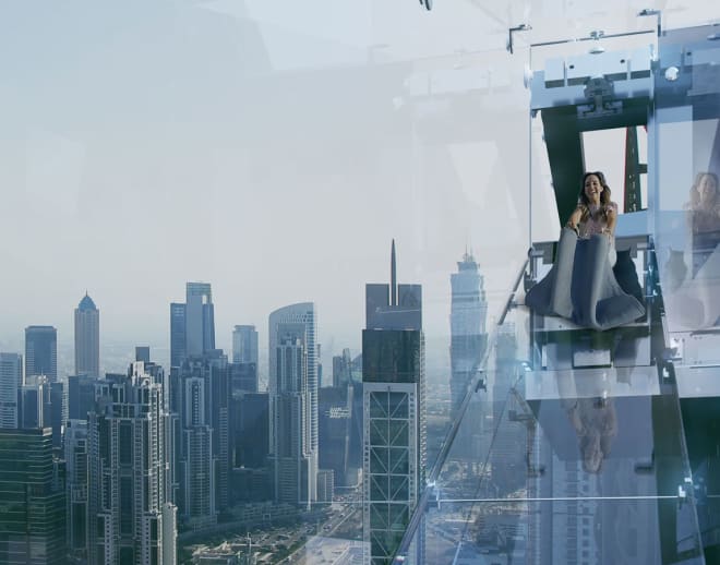 Sky View Observatory In Dubai With Free Glass Slide Image