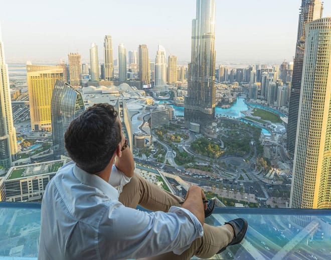 Sky View Observatory In Dubai With Free Glass Slide Image