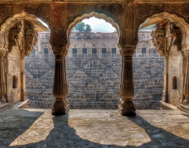 Abhaneri Stepwells Tour With Monkey Temple Image