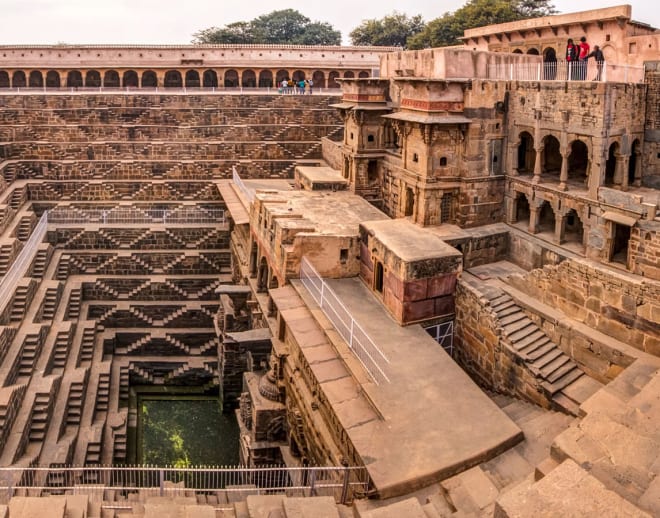 Abhaneri Stepwells Tour With Monkey Temple Image