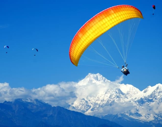Paragliding in Gangtok,Sikkim Image