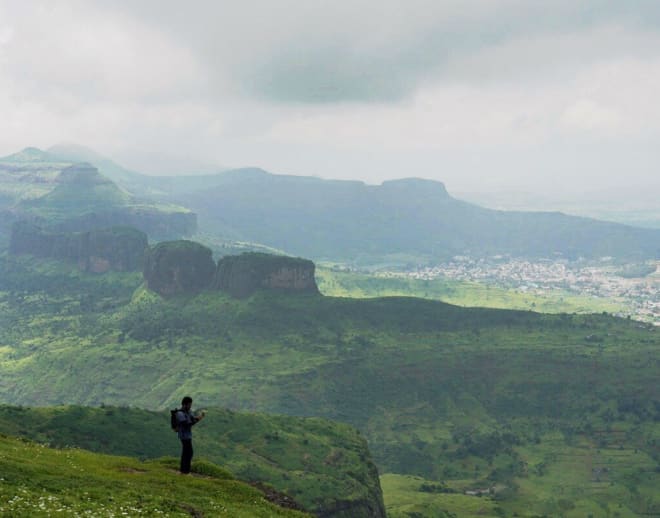 Night Trek To Anjaneri Fort Image