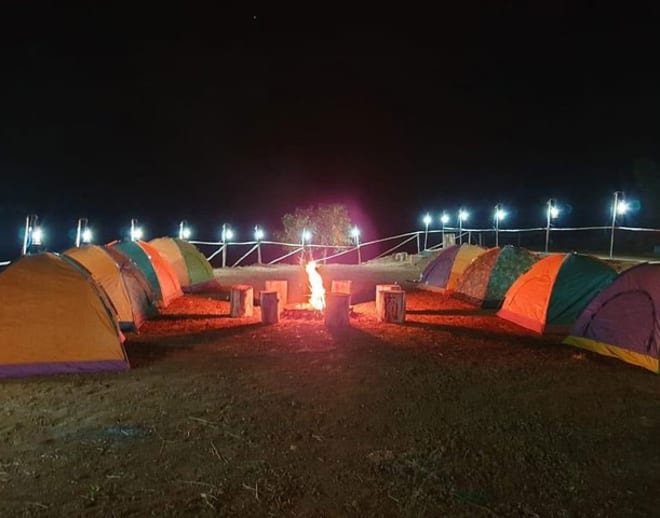Night Camping at Pawna Lake Image