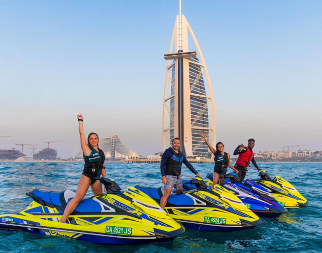 Jet Ski Tour Dubai with Burj Khalifa and Burj Al Arab Views Image