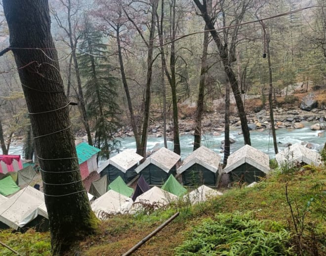 Riverside Camping in Kasol Image