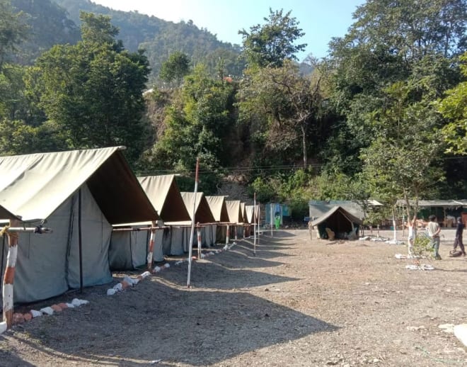 Riverside Camping in Rishikesh Image