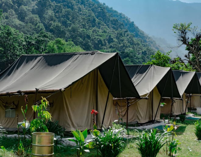 Riverside Camping in Rishikesh Image