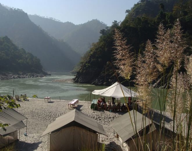 Beach Camping in Rishikesh Image
