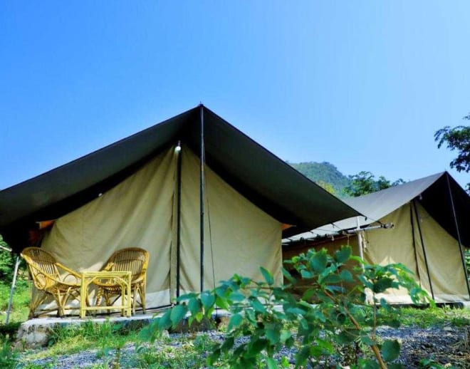 Tent Camping In Rishikesh Image