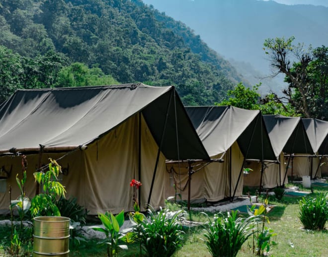 Tent Camping In Rishikesh Image