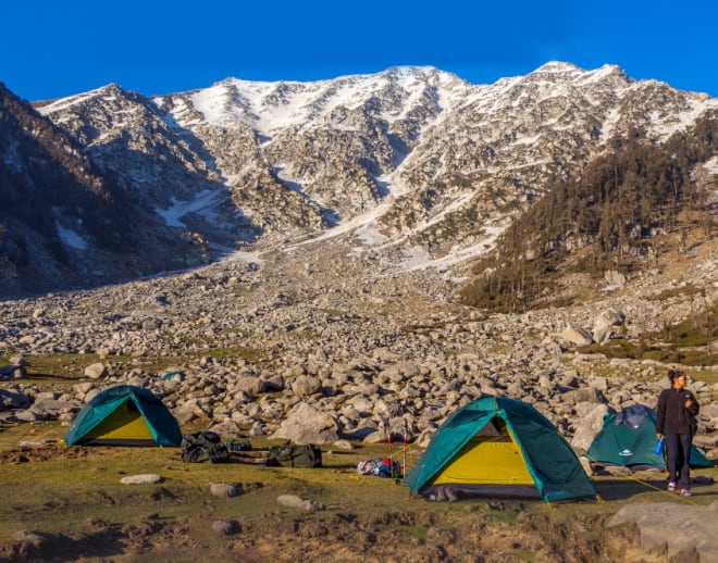 Kareri Lake Trek Camping Image