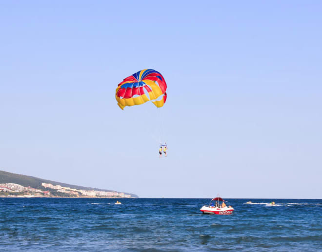 Duplicate Water Parasailing in Tarkarli Beach Image