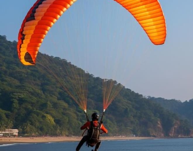 Paragliding in Goa On Keri & Querim Beach Image