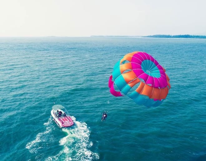 Parasailing in Alibaug Beach Image