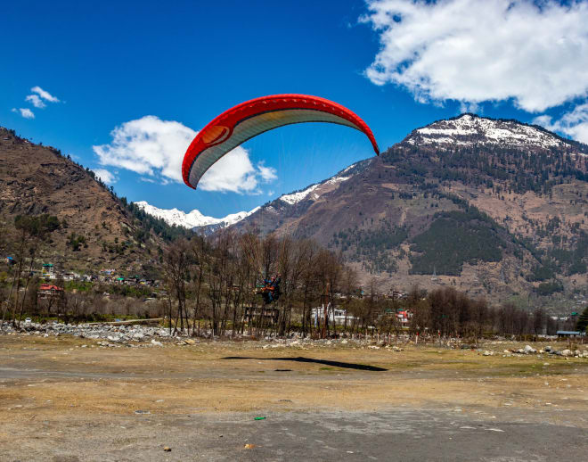 Paragliding At Solan, Mussorie Image