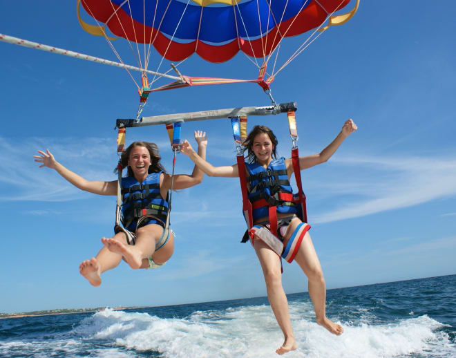 Parasailing in Goa On Vasco And Calangute Beach Image