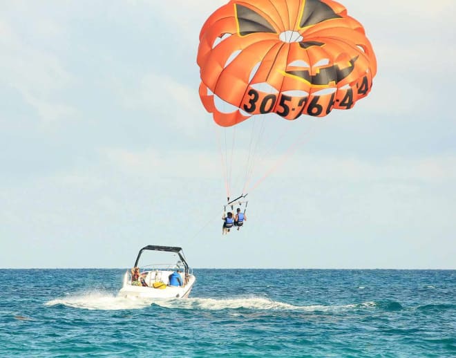 Baga Beach Parasailing With Speed Boat Ride Image