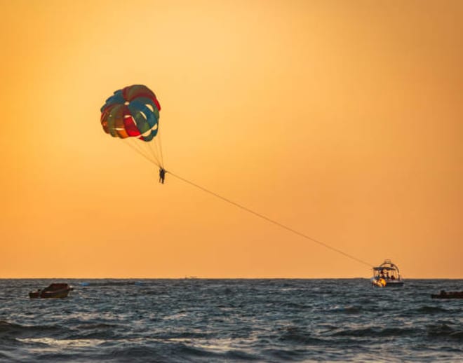 Baga Beach Parasailing With Speed Boat Ride Image