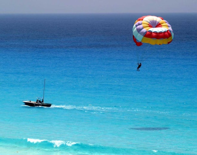 Baga Beach Parasailing With Speed Boat Ride Image