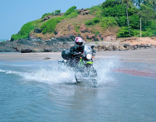 Bike Ride In Goa Image