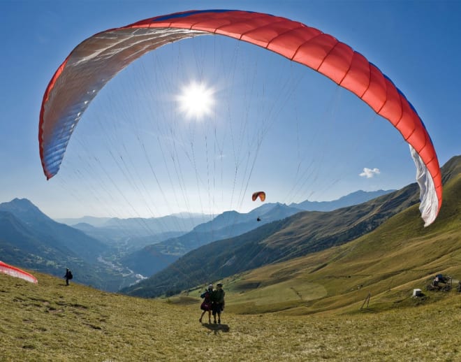 Paragliding In Mussoorie Uttarakhand Image