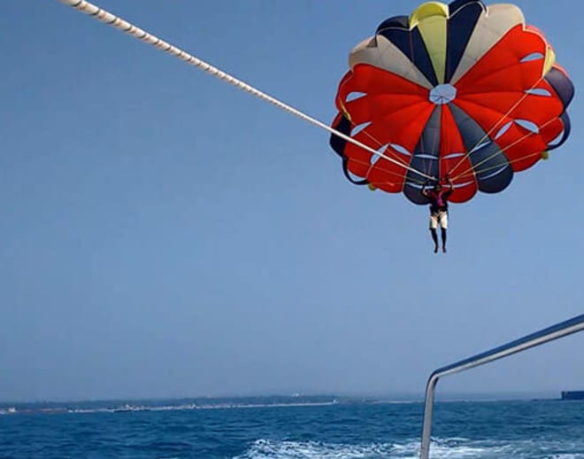 Water Parasailing in Tarkarli Beach Image
