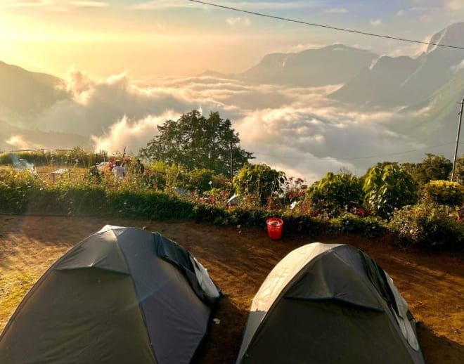 camping at Munnar Image