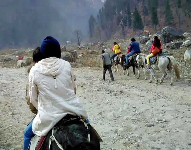 Horse riding in manali Image