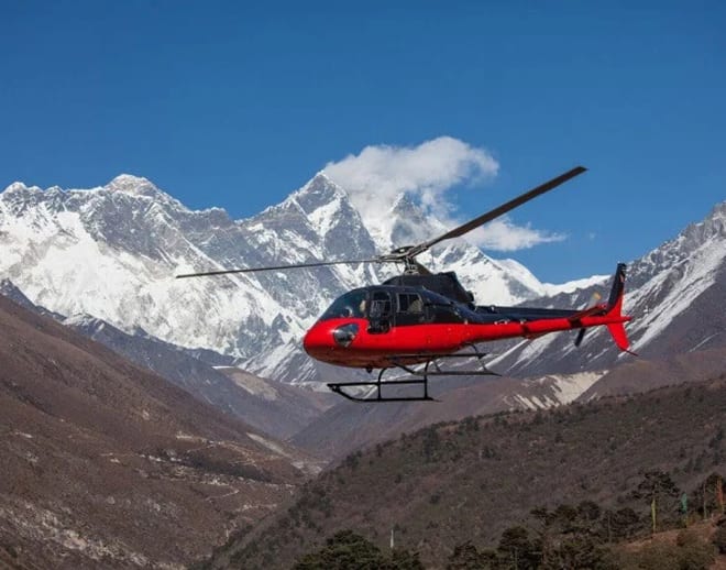Helicopter ride in manali Image