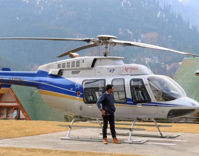 Helicopter ride in manali Image