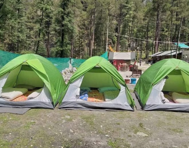 Kasol riverside camping Image