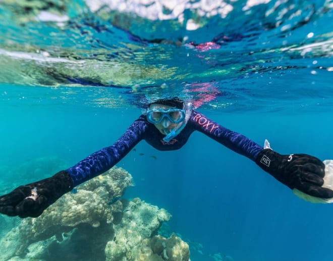 Snorkeling at Elephant Beach, Andaman Image