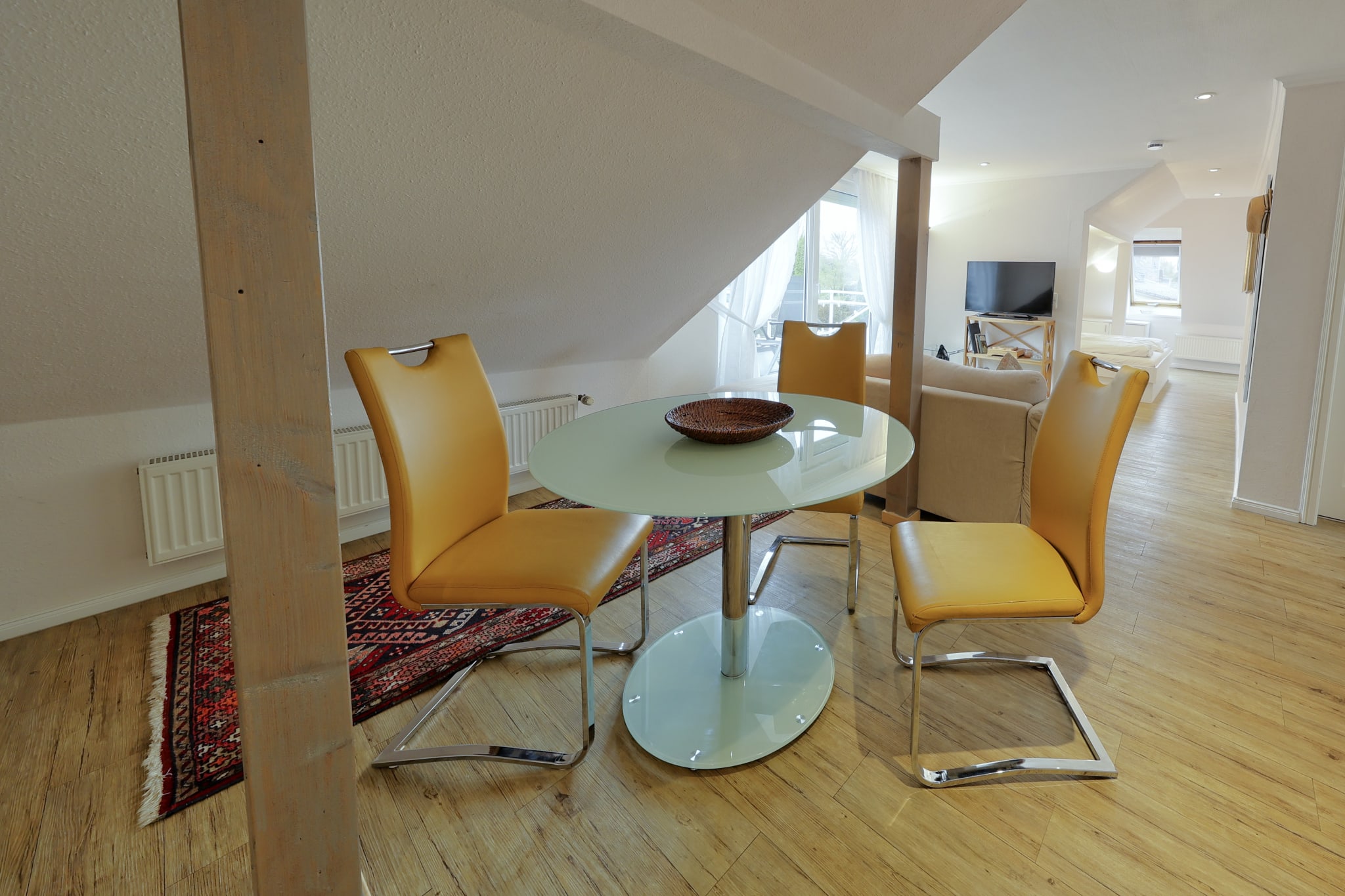 Eßecke im Wohnzimmer