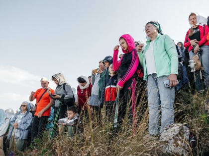 В десятый раз состоялась соборная литургия на горе Бештау