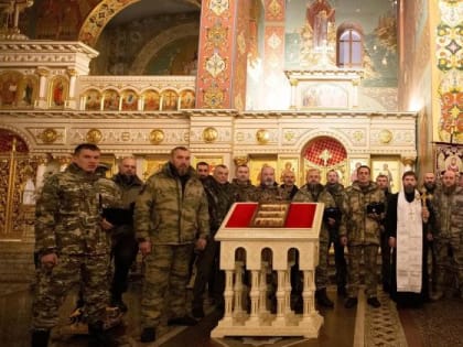 27 гуманитарный конвой терских казаков отправился из Спасского собора