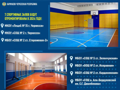 В КЧР в 2024 году будет отремонтировано 7 спортивных залов общеобразовательных организаций   